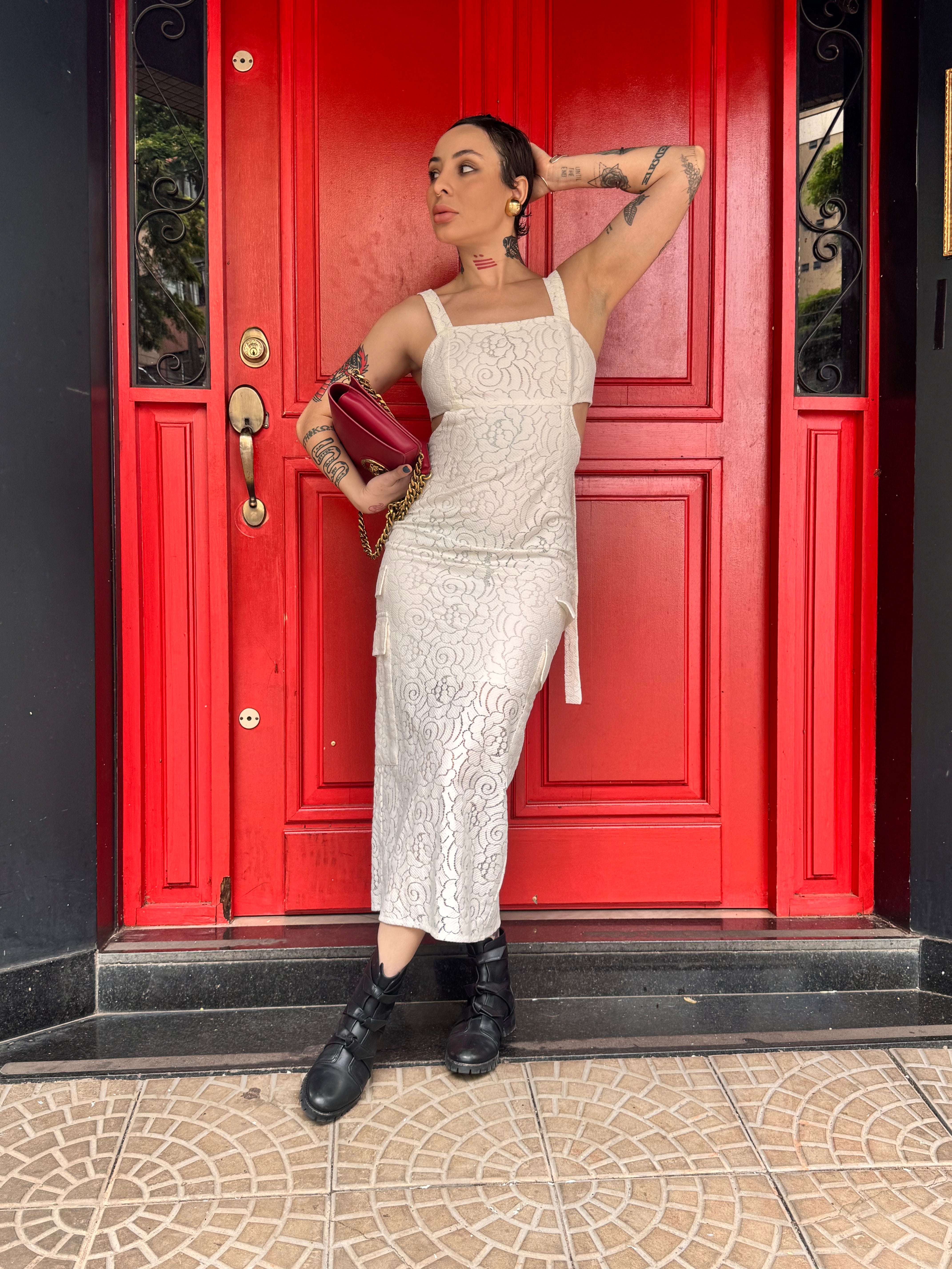 Vestido Renda Animale