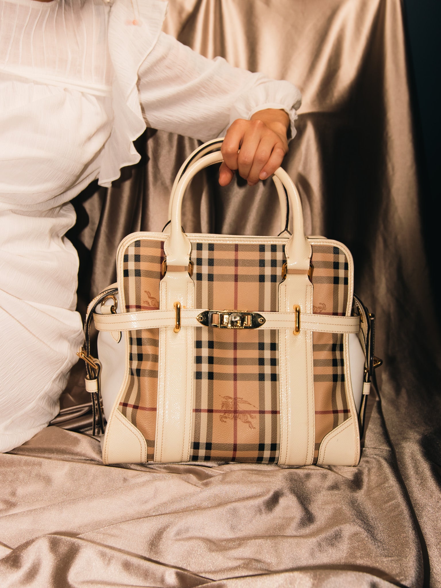 Bolsa Burberry Minford Portrait Tote