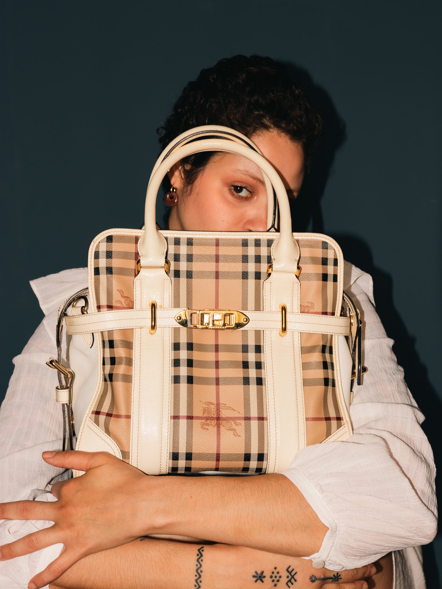 Bolsa Burberry Minford Portrait Tote