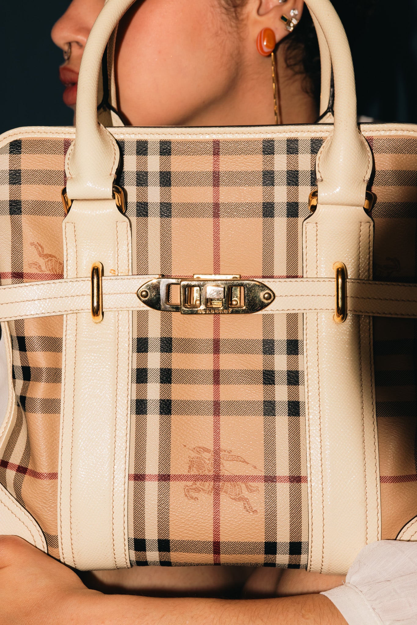 Bolsa Burberry Minford Portrait Tote