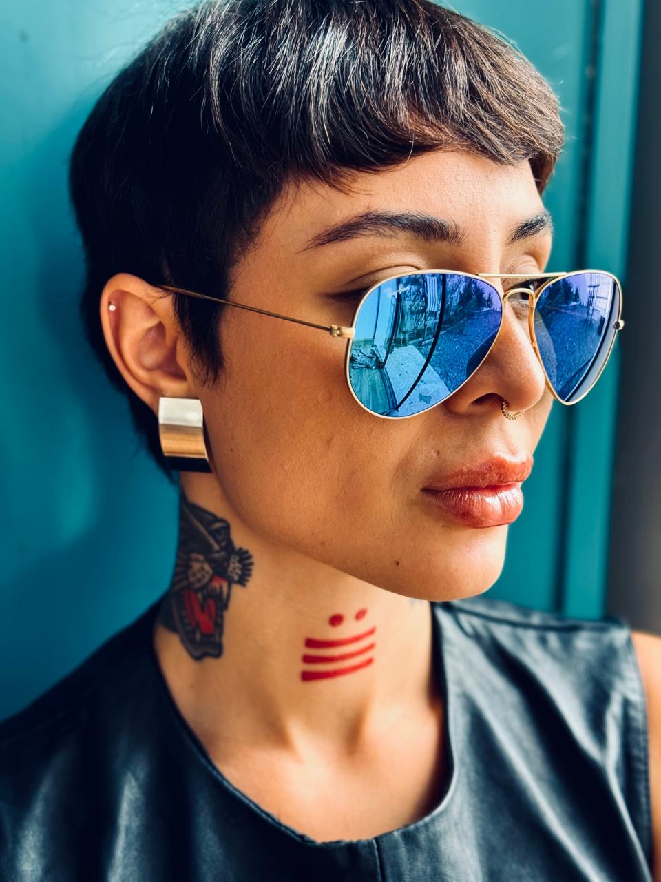 Óculos Ray Ban Aviador  Flash Lens