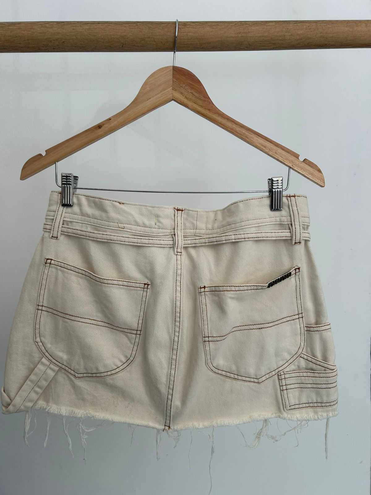 Saia mini jeans John John