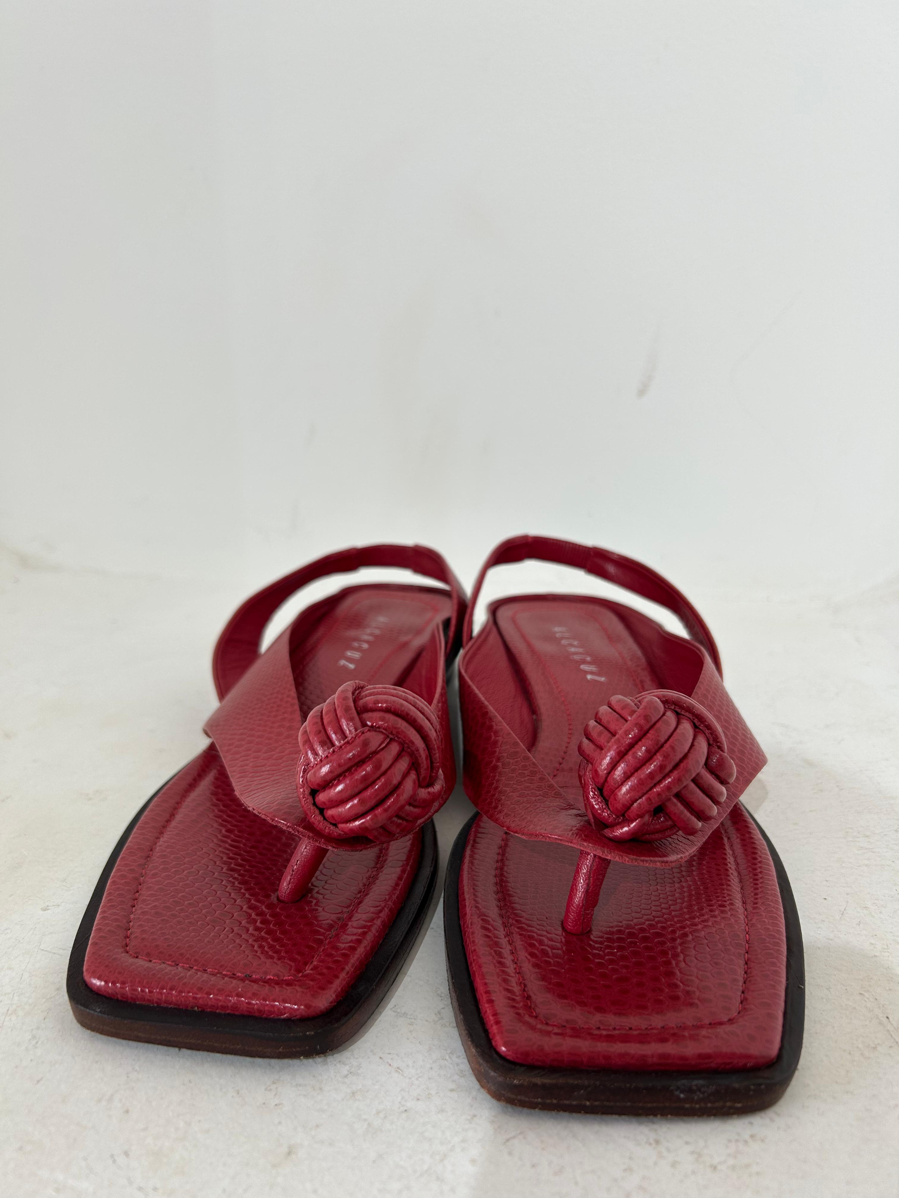 Sandália Alcaçuz Couro raso