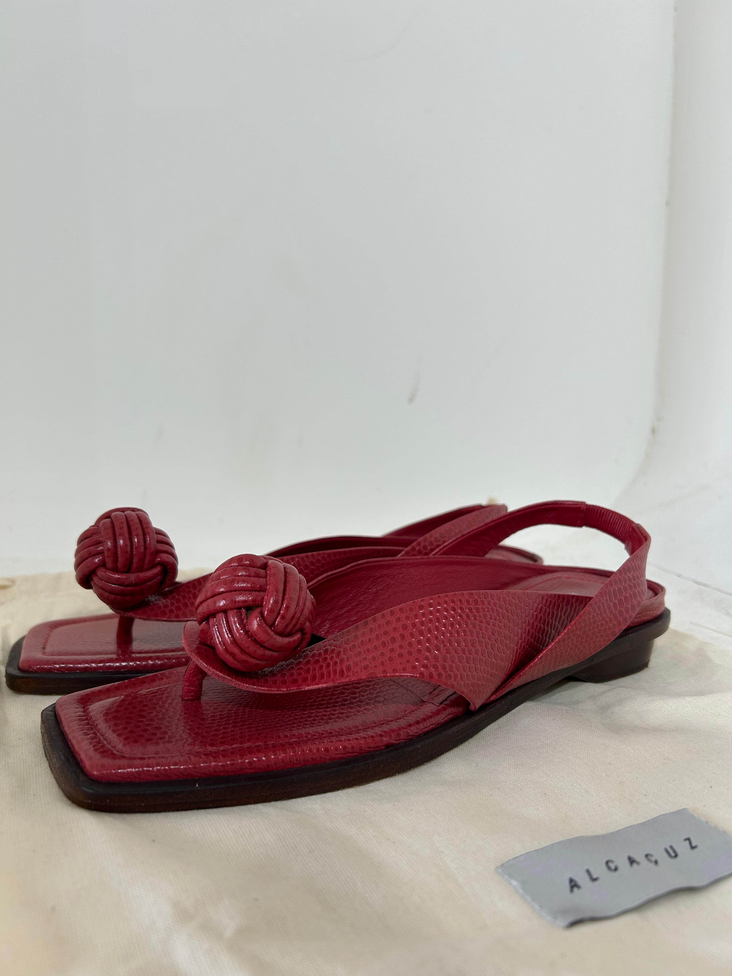 Sandália Alcaçuz Couro raso