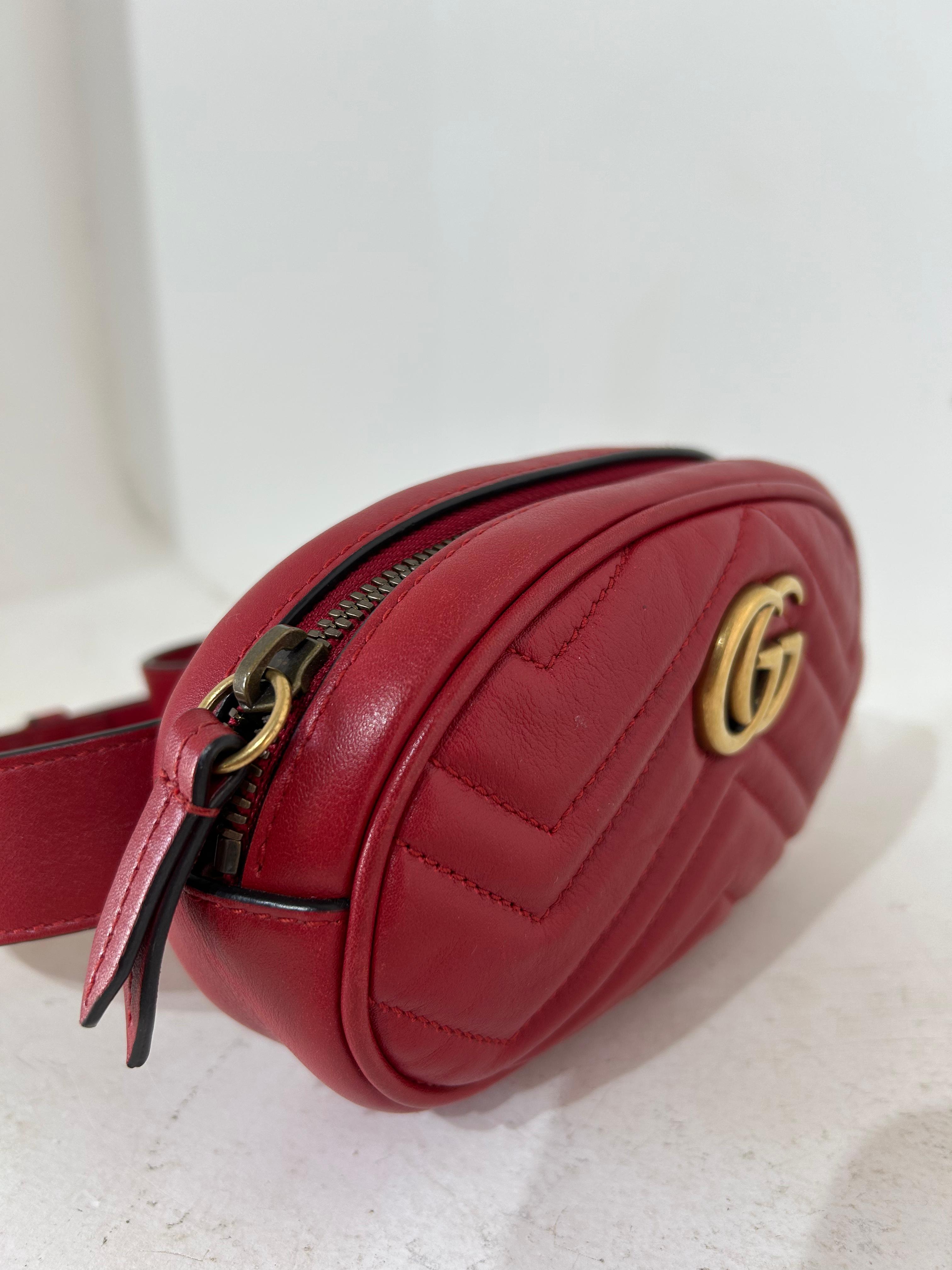 Pochete Gucci Marmont Vermelho
