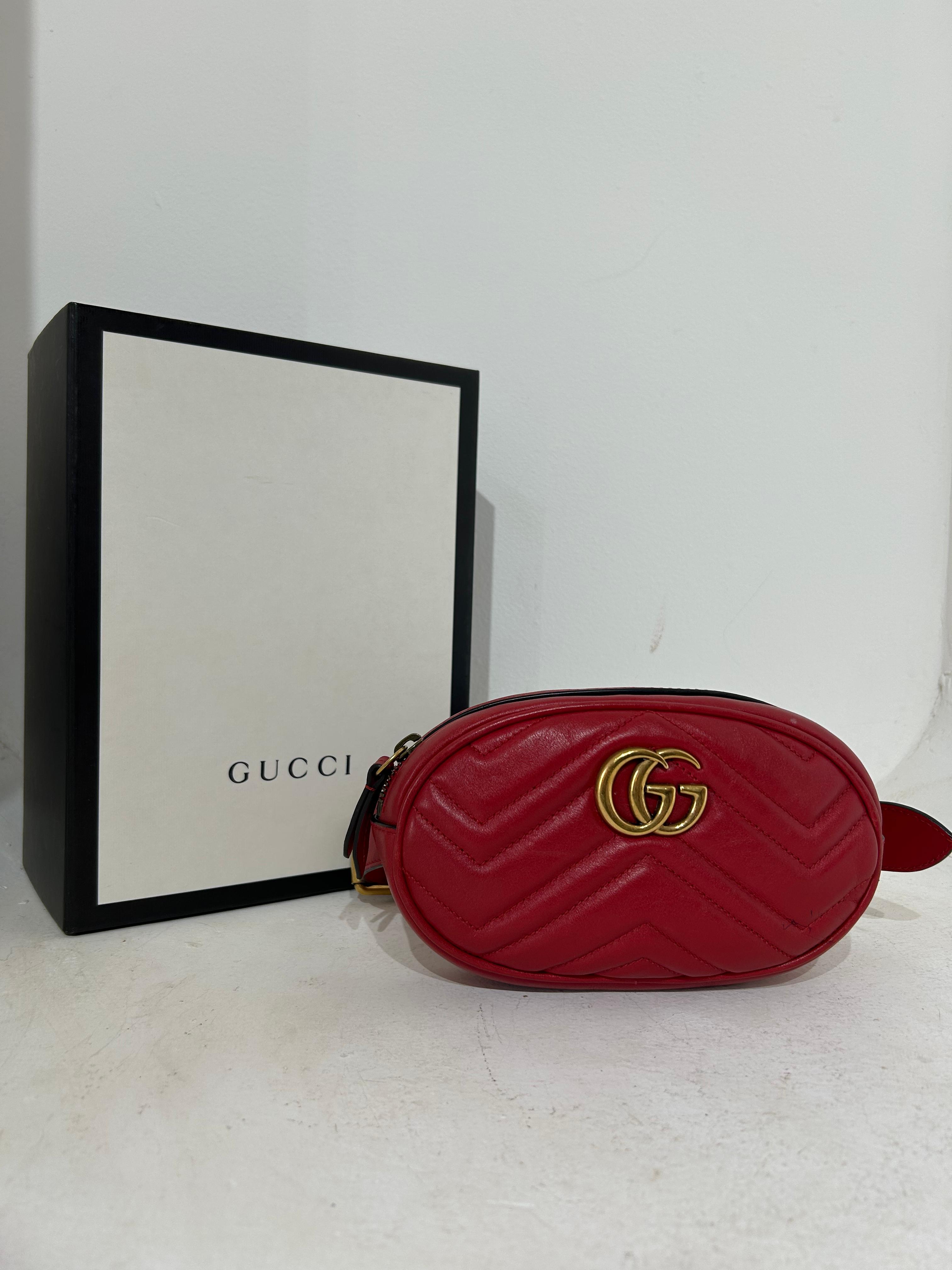 Pochete Gucci Marmont Vermelho