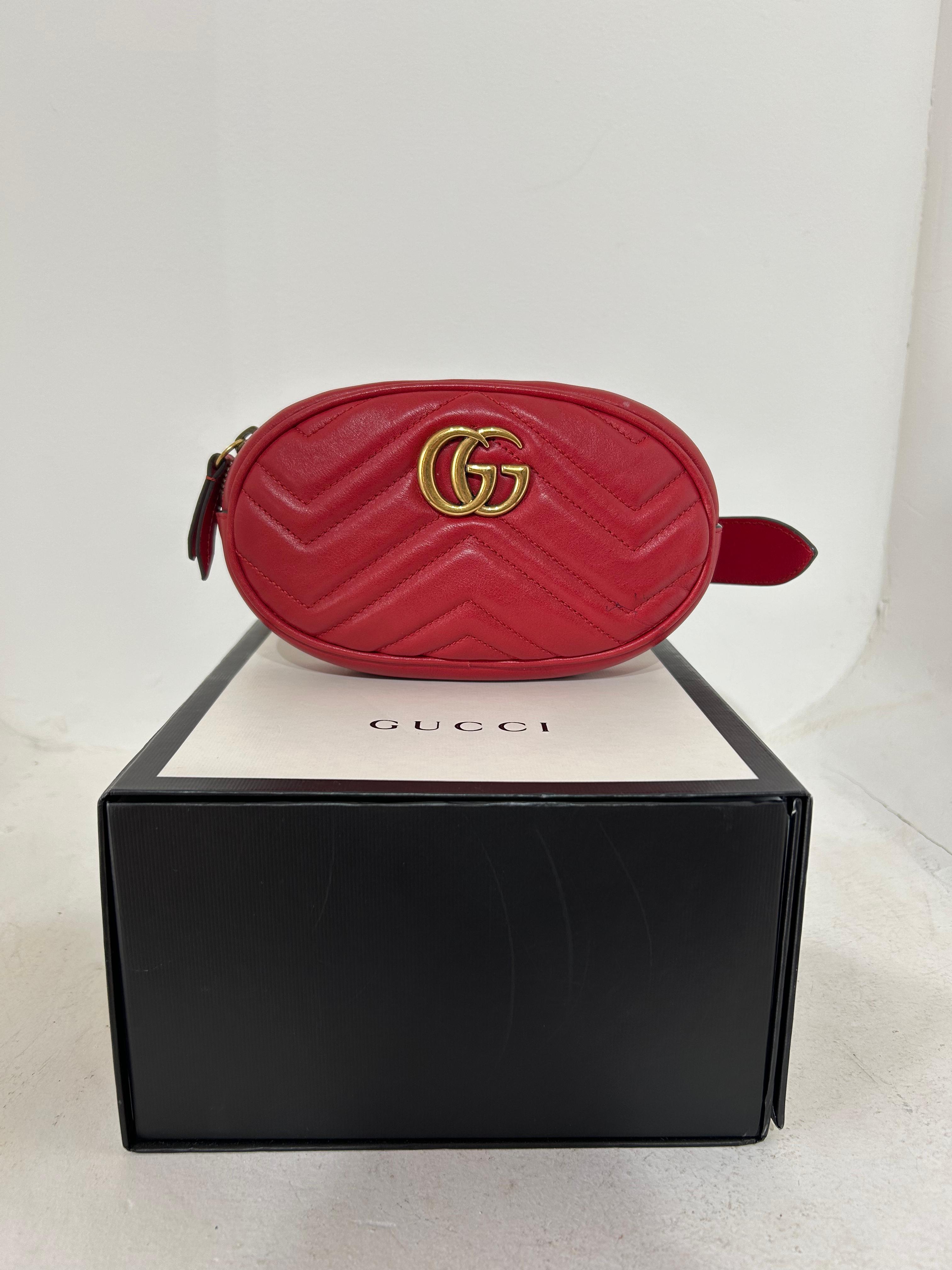 Pochete Gucci Marmont Vermelho