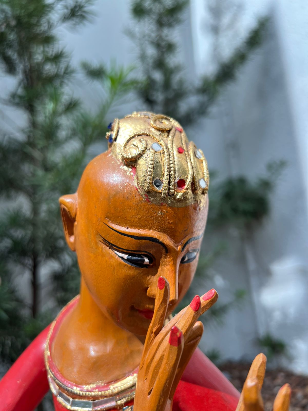 Esculturas em madeira - músicos