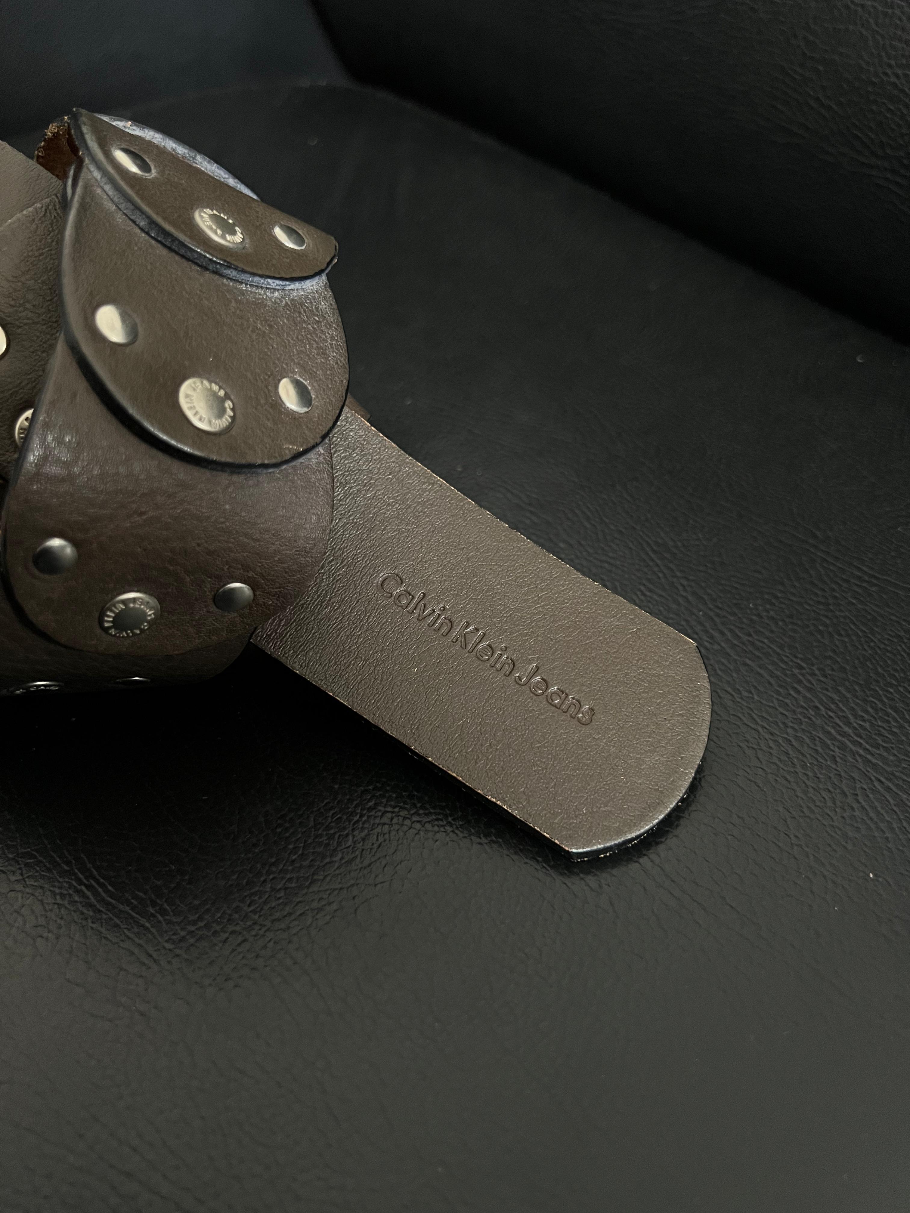 Cinto de couro Calvin Klein