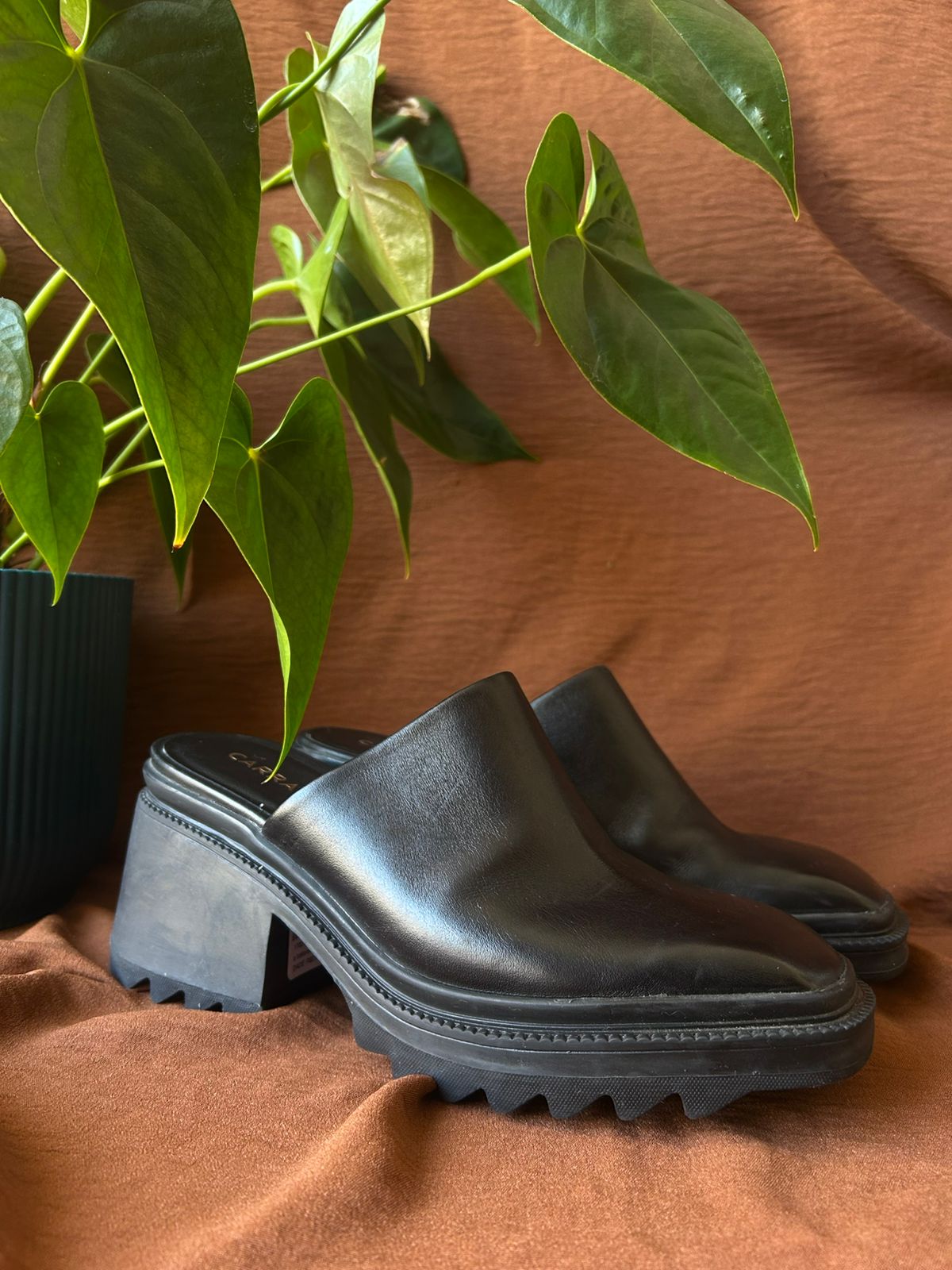 Mule Clog Couro Carrano