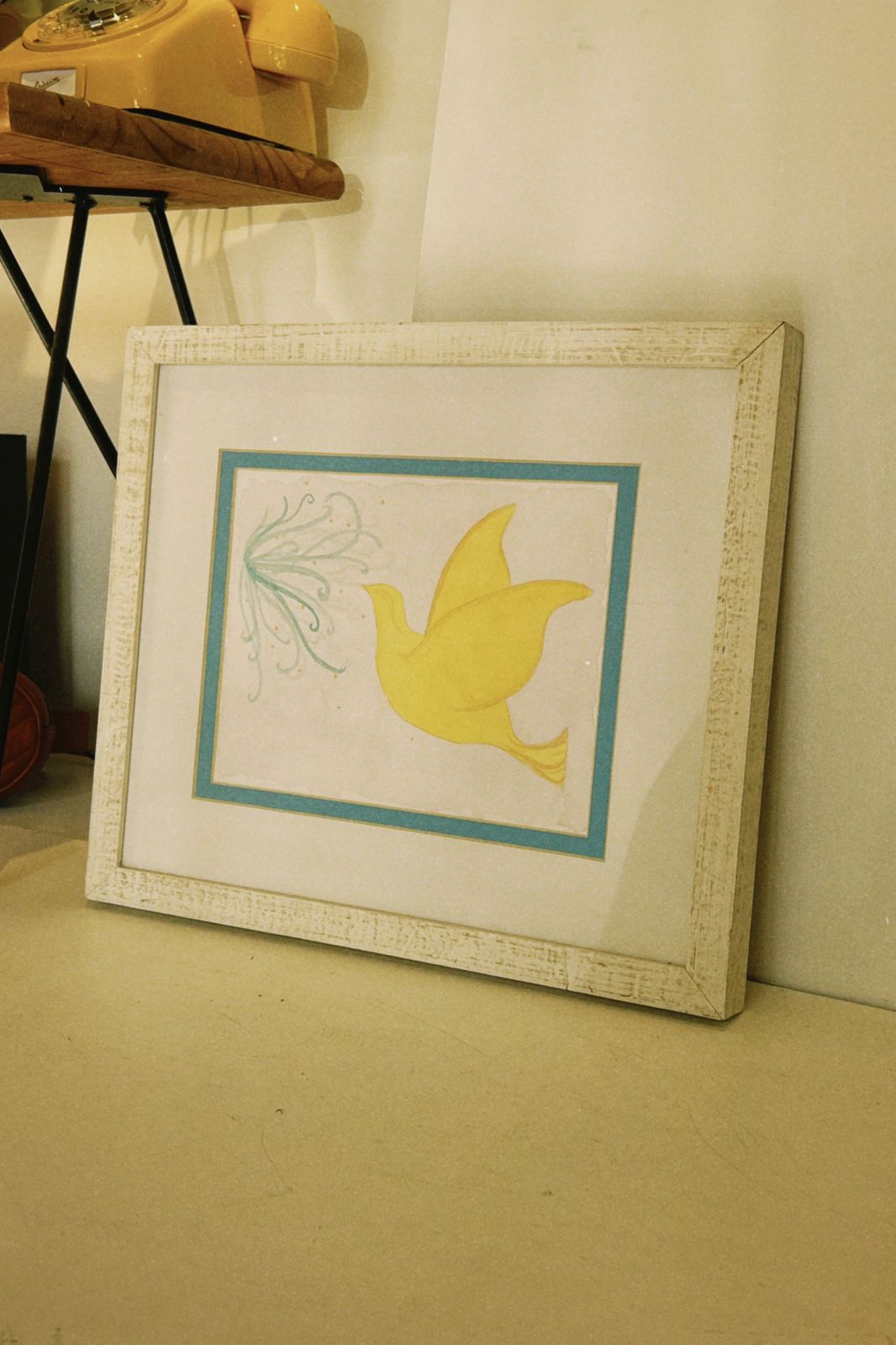 Quadro Pássaro Aquarela