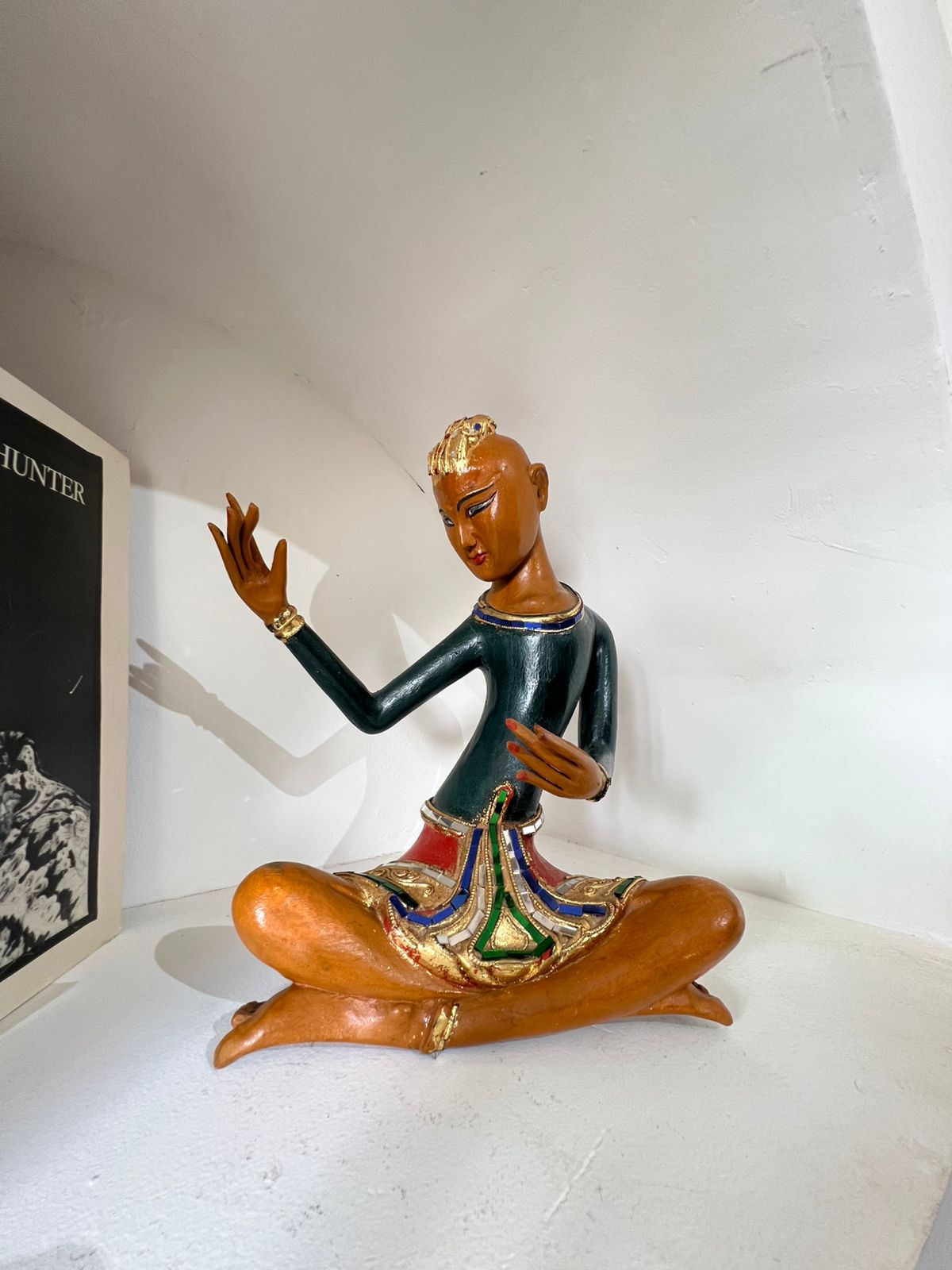 Esculturas em madeira - músicos