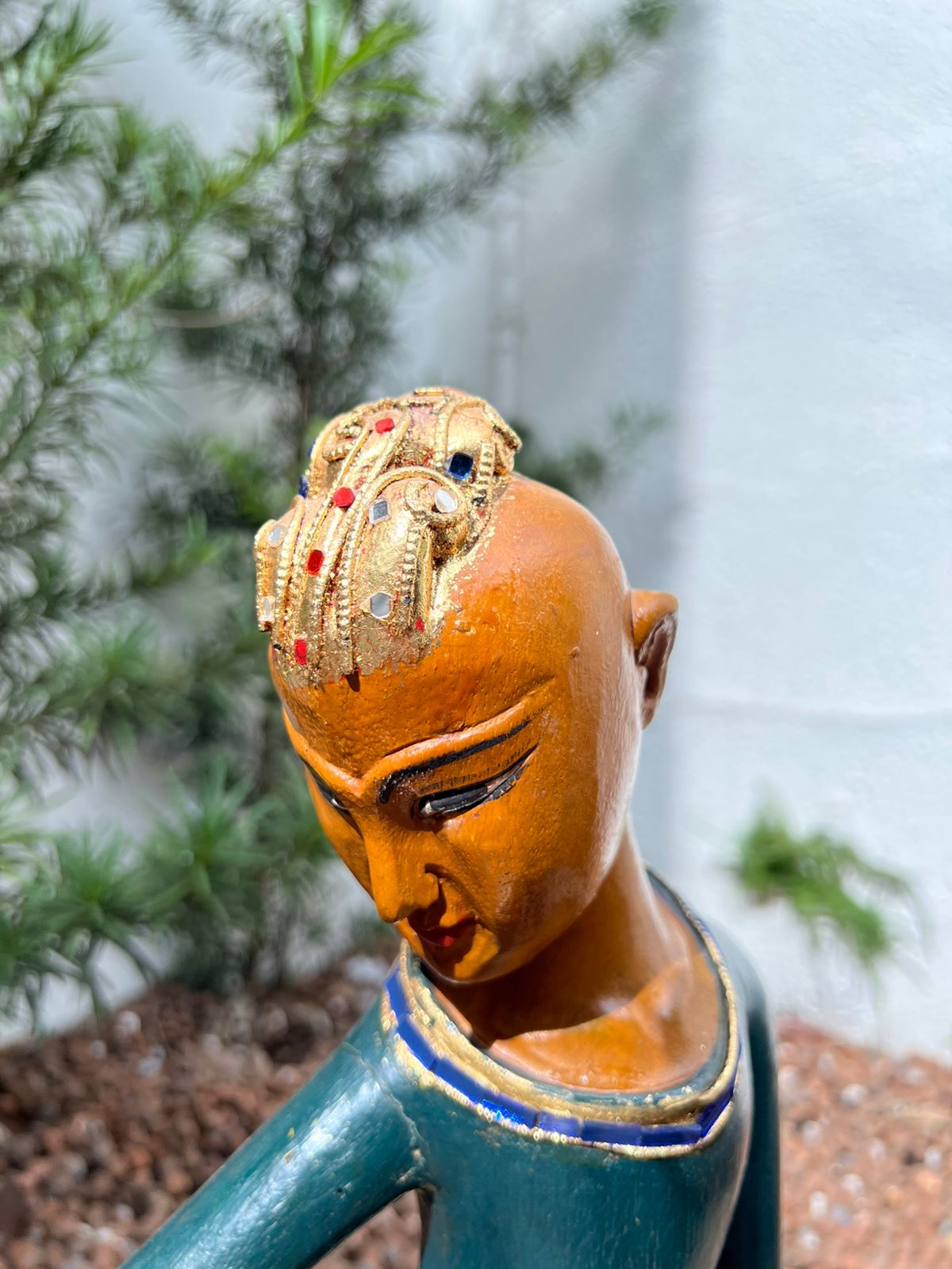 Esculturas em madeira - músicos