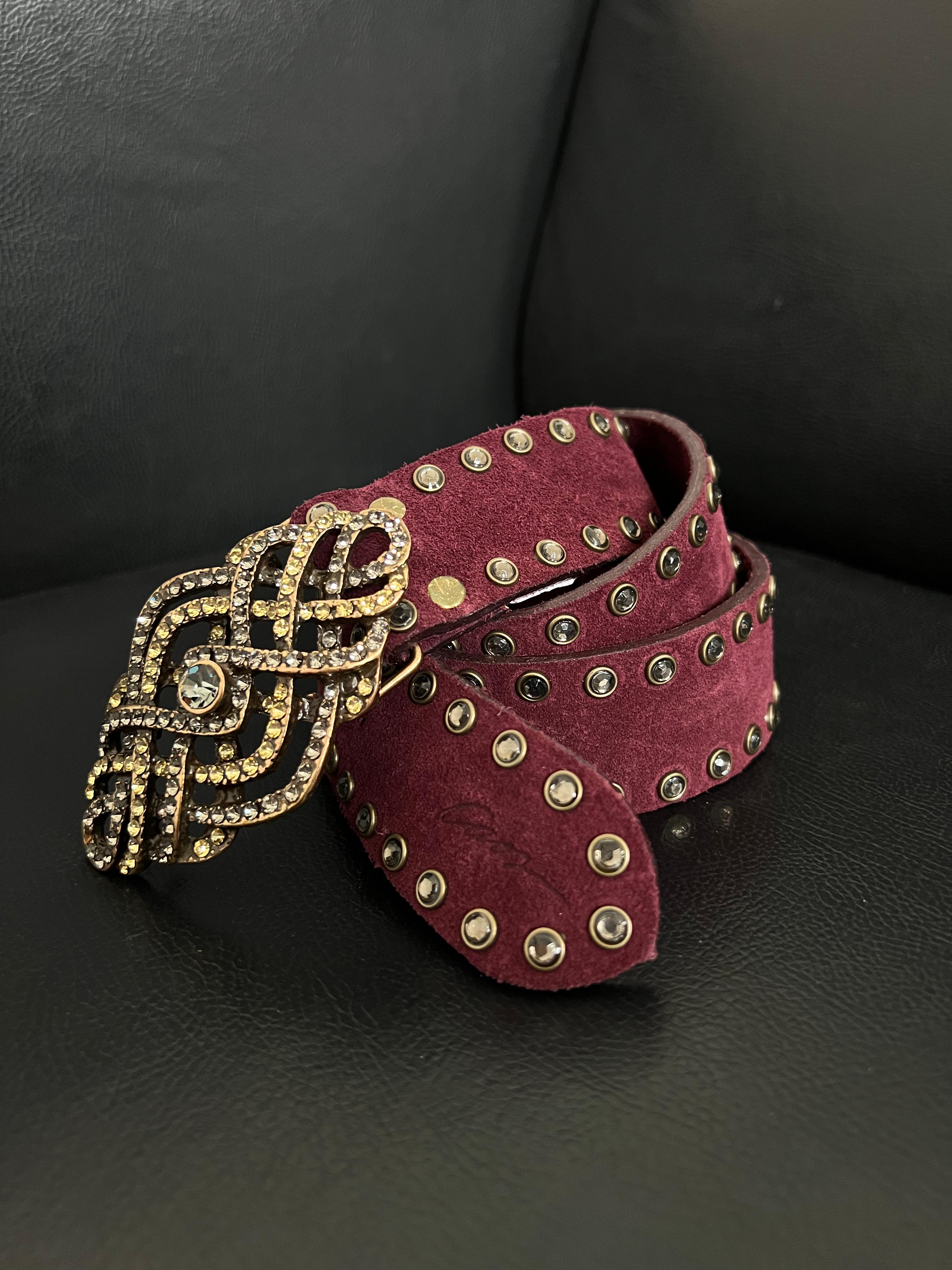 Cinto boho couro colors