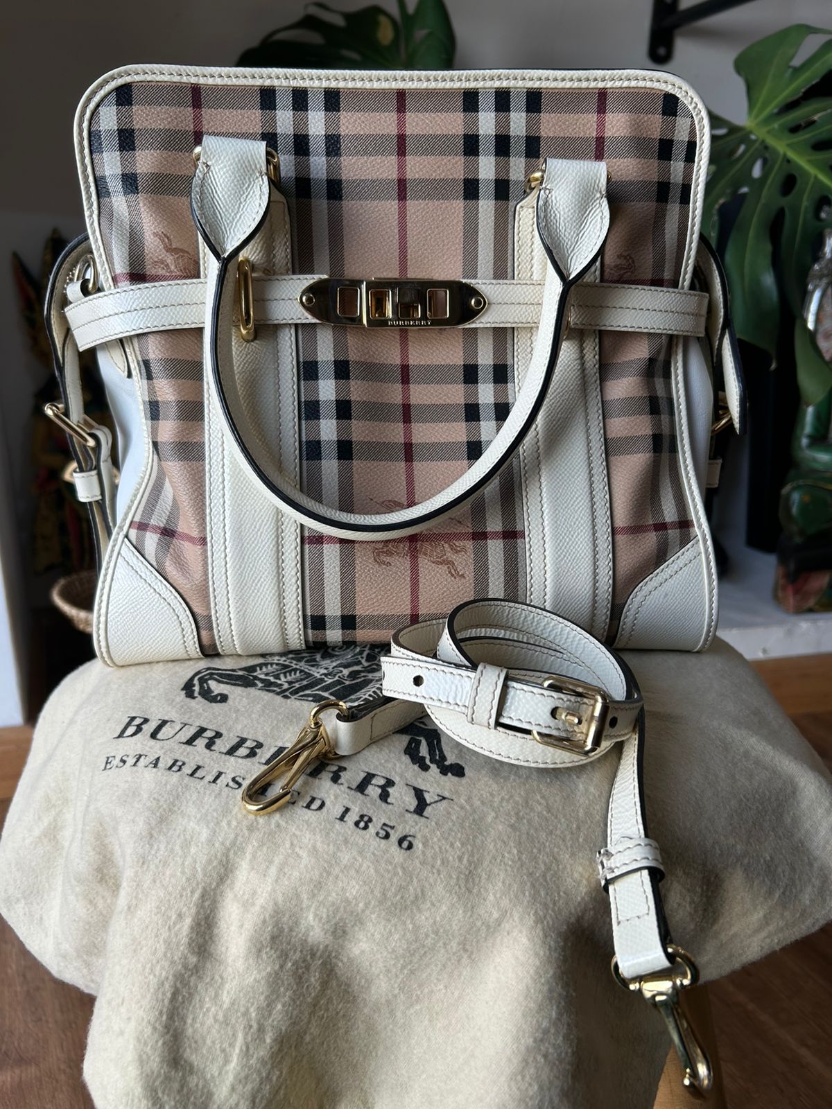 Bolsa Burberry Minford Portrait Tote