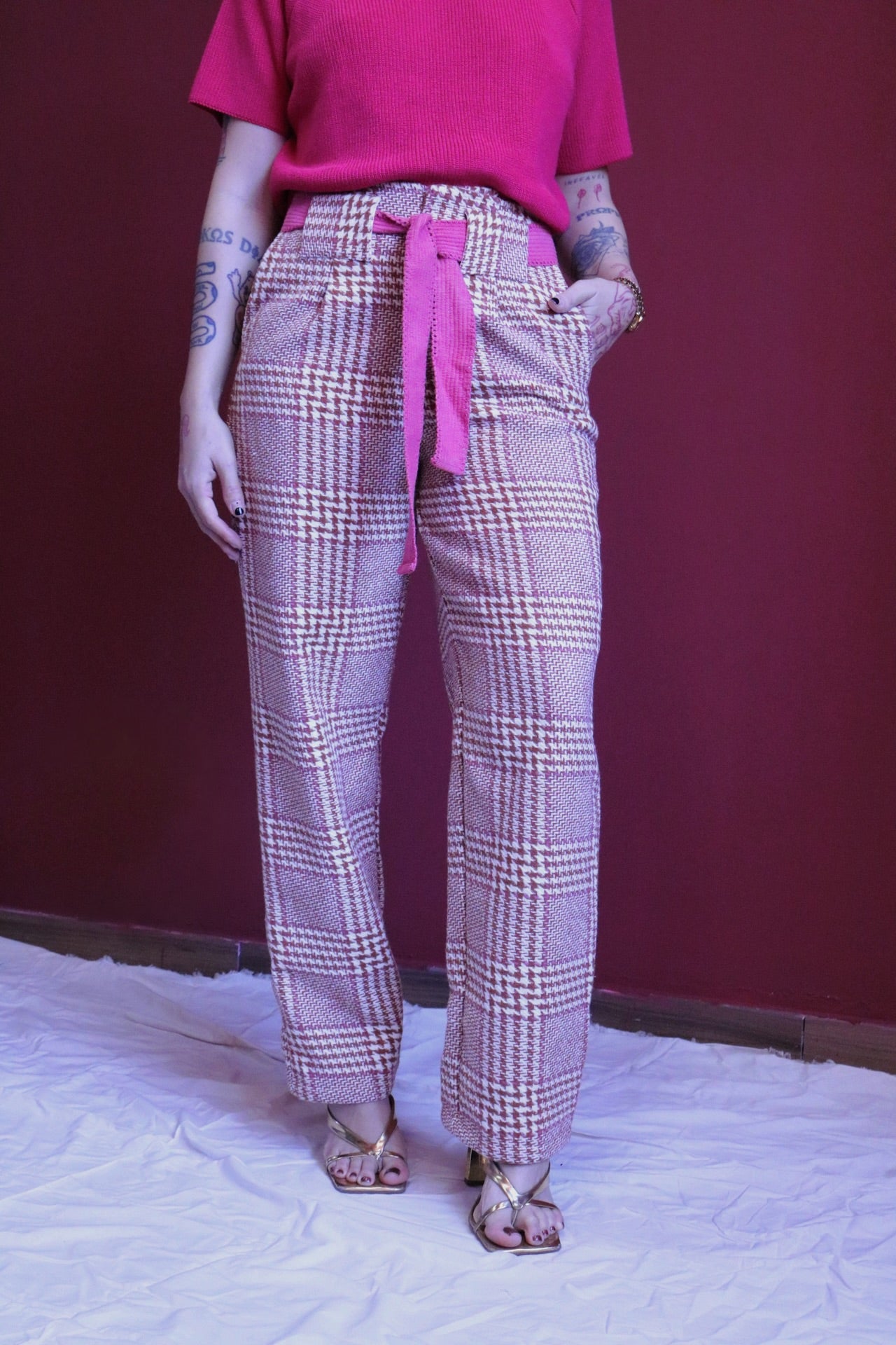 Calça tweed Aleha