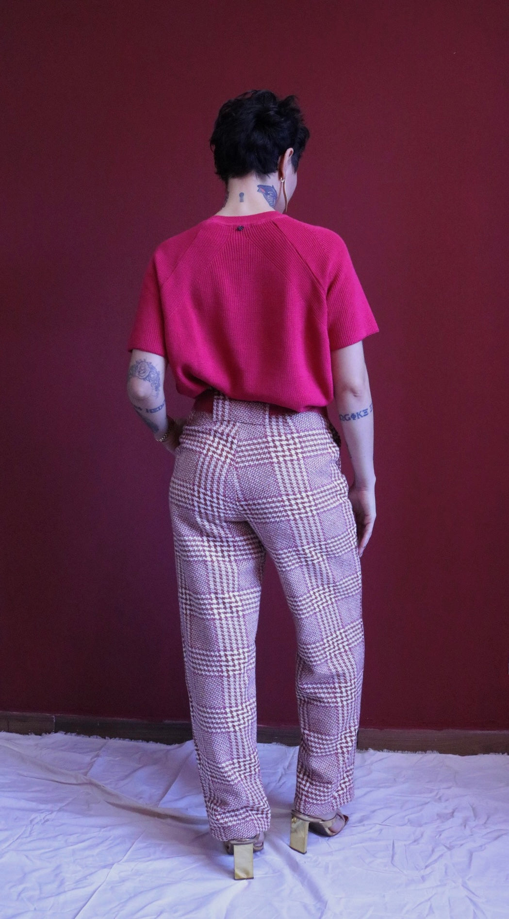 Calça tweed Aleha