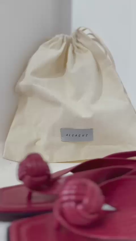 Sandália Alcaçuz Couro raso